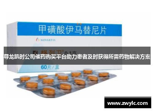 尊龙凯时公司催药购买平台助力患者及时获得所需药物解决方案